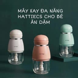 Thumbnail Máy Xay Đa Năng Hattiecs Cầm Tay 8 Lưỡi Dao Chế Biến Đồ Ăn Dặm Cho Bé, Cối Thủy Tinh Xay Nhuyễn - MXY091001 - Ú Òa 1