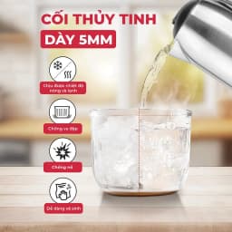 Thumbnail Máy xay đa năng Magic Eco AC-13, 0.3L, 8 lưỡi dao, cối thủy tinh. 4