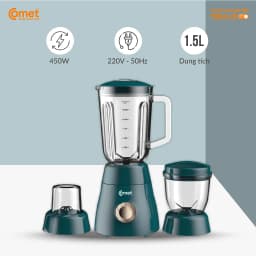 Thumbnail Máy xay sinh tố 3 cối 450W COMET - CM9979 2