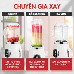 Thumbnail Máy Xay Sinh Tố Đa Năng Masuto Blender Chuyên xay Món Healthy Eat Clean Mua 1 Tặng 1, bảo hành 12 tháng 3