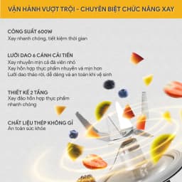 Thumbnail Máy Xay Sinh Tố BlueStone BLB-5341 - 1.5 Lít - 600W - Cối Thủy Tinh 2
