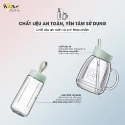 Thumbnail Máy Xay Sinh Tố Cầm Tay Bear Dung Tích 600ml Máy Xay Sinh Tố Mini Cầm Tay Máy Say Sinh Tố 3 Cối Máy Say Hoa Quả  D04A1 2