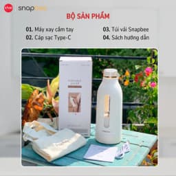Thumbnail Máy Xay Sinh Tố Cầm Tay Không Dây Snapbee PJ400_Máy Xay Đa Năng Nhỏ Gọn Lưỡi Xay 10 Cánh Inox [Snap Kitchen] 4