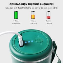 Thumbnail Máy xay sinh tố cầm tay mini đa năng YOICE 6 lưỡi cối thủy tinh dung tích 300ml [HÀNG CHÍNH HÃNG - BẢO HÀNH 1 NĂM] 4