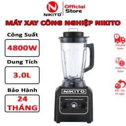 Thumbnail Máy Xay Sinh Tố Công Nghiệp NIKITO 4800W chuyên dụng nhà hàng, khách sạn, quán coffee, xay đá, rau má,thịt cá.. 1