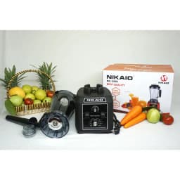 Thumbnail Máy xay sinh tố công nghiệp NIKAIO 5200W Bảo hành 24T xay đá thịt cá, rau củ quả, sinh tố, ngũ cốc, đồ khô, xay rau má. 4