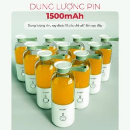 Thumbnail Máy Xay Sinh Tố Mini Cầm Tay 350ml Magic A-020, Lưỡi Dao 6 Cánh Inox, Dung Lượng Pin 1500mAh 3