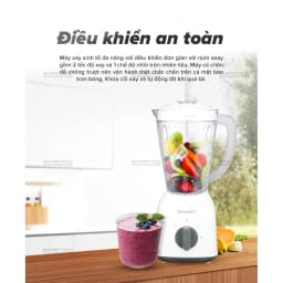 Thumbnail Máy Xay Sinh Tố Sharp EM-S154PV-WH 1.5L [Công suất: 400W, 2 Tốc Độ Xay] BH 12 Tháng 4