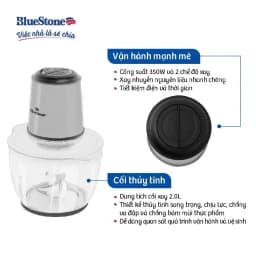 Thumbnail Máy Xay Thịt 2 Lưỡi Dao Kép 2 Lít BlueStone CHB-5145 2