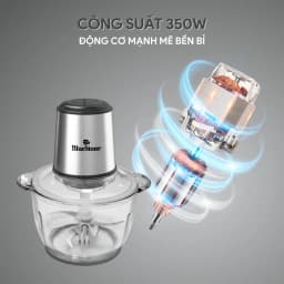 Thumbnail Máy Xay Thịt 2 Lưỡi Dao Kép BlueStone CHB-5145 - 2 Lít - 350W - Cối thủy tinh 3