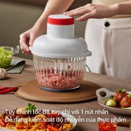 Thumbnail Máy xay thịt đa năng Deerma JR10W dung tích 2L chất liệu thuỷ tinh công suất 300W - Bảo hành 12 tháng 3