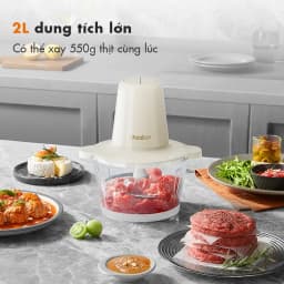Thumbnail Máy xay thịt đa năng Gaabor MG-15M01A/02A công suất 300W cối thủy tinh dao 4 lưỡi xay ăn dặm nhuyễn 3