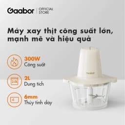 Thumbnail Máy xay thịt đa năng Gaabor MG-15M01A/02A công suất 300W cối thủy tinh dao 4 lưỡi xay ăn dặm nhuyễn 4