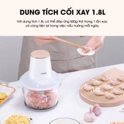 Thumbnail Máy xay thịt Aqua GGS201R cối thuỷ tinh, dung tích 1.8L xay cua, thịt cá rau củ - Bảo hành 12 tháng 4