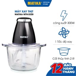 Thumbnail Máy Xay Thịt MATIKA 2L Cối Thủy Tinh MTK3220 2