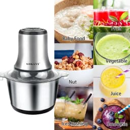 Thumbnail Máy xay thịt, sinh tố đa năng cối INOX SOKANY 800W dung tích 3L SK7005A 6 lưỡi dao giúp nhuyễn nhanh thịt, thực phẩm 3
