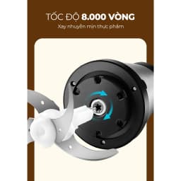 Thumbnail Máy xay thực phẩm Magic A-001,công suất 400W,dung tích 1.7L, 4 lưỡi giao không gỉ 4