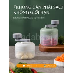 Thumbnail Máy Xay Tỏi Ớt Mini Padabanic 006-005  Bằng Tay-Máy Xay Thịt Dung Tích 250ml 3