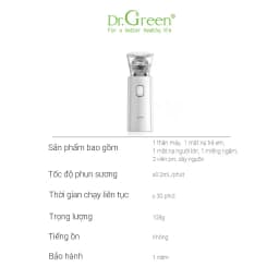 Thumbnail Máy xông mũi họng cầm tay nhỏ gọn YUWELL M103 dùng xông khí dung hiệu quả | Dr.Green | 3