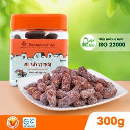 Thumbnail Me sấy vị thái Hồng Lam, dạng hộp. Có vị chua, mặn, ngọt, cay 2