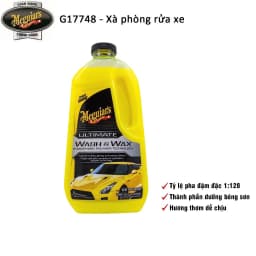 Thumbnail Meguiar's Xà phòng rửa xe có chất tạo bóng dòng cao cấp Ultimate - Wash & Wax, G17748, 1,4L 1