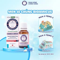 Thumbnail Men Vi Sinh 10 Chủng BioAmicus Complete hỗ trợ tiêu hóa, giúp bé ăn ngon Lọ 10mL 1