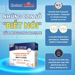 Thumbnail Men Vi Sinh Biostime Children Probiotics With 2' - FL HMO, Cân Bằng Hệ Tiêu Hóa Giúp Bé Phát Triển Triển Trí Não 3
