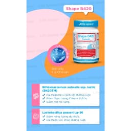 Thumbnail Men vi sinh hỗ trợ tiêu hóa và hỗ trợ hệ vi sinh đường ruột khỏe mạnh Life Space Shape B420 Probiotic lọ 30 viên 4