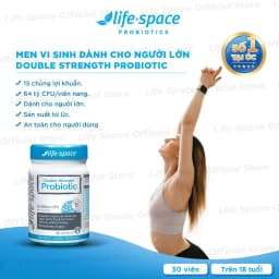 Thumbnail Men vi sinh Life Space Double Strength hỗ trợ tiêu hóa khỏe mạnh và hỗ trợ tăng cường sức đề kháng lọ 30 viên Prebiotic 2