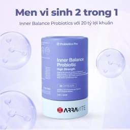 Thumbnail Men Vi Sinh Phụ Nữ  Arravite Inner Balance - Viên Uống Phụ Khoa Ngăn Ngừa Ngứa Ngáy Khó Chịu Cơ Thể 1