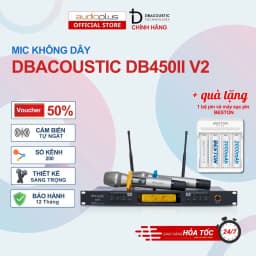 Thumbnail Mic không dây DBAcoustic DB450II V2 - 5 chế độ ECHO - Hàng chính hãng - BH 12 tháng 1