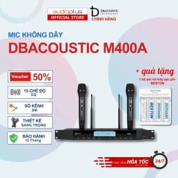 Thumbnail Mic không dây DBAcoustic M400A - 15 chế độ EQ - 200 kênh tần số - Pin 8h - Hàng chính hãng - BH12T 1