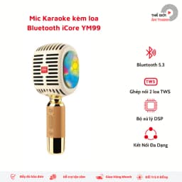 Thumbnail Micro Karaoke Kèm Loa Bluetooth iCore YM99 - CHÍNH HÃNG STORE 2
