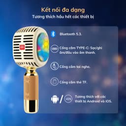 Thumbnail Micro Karaoke Kèm Loa Bluetooth iCore YM99 - CHÍNH HÃNG STORE 3