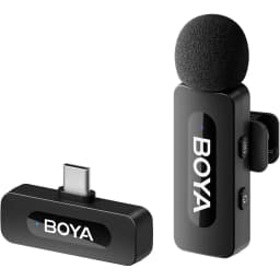 Thumbnail Micro Không Dây Thu Âm Cài Áo Boya V10 2.0 Type-C | Phạm Vi 100m | TX 9 Giờ | Kẹp Xoay 360 Độ (Đen) 1