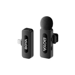 Thumbnail Micro Không Dây Thu Âm Cài Áo Boya V1 2.0 Lightning | Phạm Vi 100m | TX 9 Giờ | Kẹp Xoay 360 Độ (Đen) 1