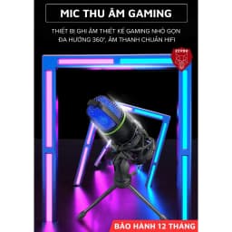 Thumbnail Micro Thu Âm Chơi Game Ziyou ShouFei ME4 LED Màng Lọc Tạp Âm, Thu Âm 360 Độ Dùng Học Tập, Livestream 2