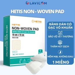 Thumbnail Miếng dán Có Gạc HETIS Non-Woven Pab Hỗ Trợ Hút Dịch nhiều size (lẻ 1 miếng) 1