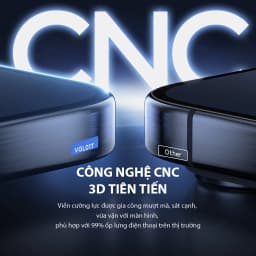 Thumbnail Miếng dán cường lực trong suốt VGL01T/VGL04T VIVAN kèm khung tự dán cho điện thoại Táo 15 promax 2