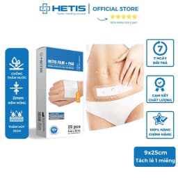Thumbnail Miếng dán hút dịch vô trùng sau mổ chống thấm nước Alfasept Hetis Film Pad (1 miếng) 3