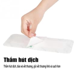 Thumbnail Miếng dán hút dịch vô trùng sau mổ chống thấm nước Alfasept Hetis Film Pad (1 miếng) 4