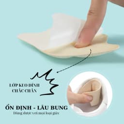 Thumbnail Miếng Dán Lót Gót Giày 5D Chống Rộng MINSU M5510 Lót Đệm Có Hạt Silicon Bảo Vệ, Chống Trầy Cho Giày Cao Gót Thể Thao 4