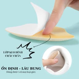 Thumbnail Miếng Dán Lót Gót Giày Điều Chỉnh Kích Cỡ MINSU M5511 Thu Nhỏ Cho Giày Lớn, Chống Trượt và Ma Sát Gót Chân 4