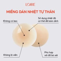 Thumbnail Miếng Dán Ngực Tàng Hình Tự Dính Nhờ Nhiệt Độ Cơ Thể Loirechic MD26 1