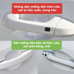 Thumbnail Miếng dán tay nắm cửa ô tô dán chống xước hõm cửa tàng hình, phụ kiện oto Tâm Luân 1