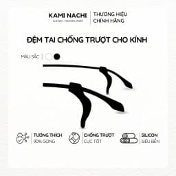 Thumbnail Miếng đệm làm êm tai cho kính bằng silicon siêu bền hình móc câu chống trượt KAMI NACHI 1