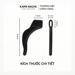 Thumbnail Miếng đệm làm êm tai cho kính bằng silicon siêu bền hình móc câu chống trượt KAMI NACHI 2