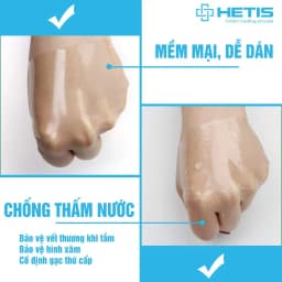 Thumbnail Miếng gạc ALFASET HETIS Film dán cố định vết thương, gạc vô trùng bảo vệ hình xăm trong suốt chống thấm nước khi tắm 4