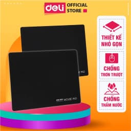 Thumbnail Miếng Lót Chuột DELI Bàn Di Chuột Không Viền, Vải Jiaji Di Chuột Êm Ái Chống Thấm Nước Đàn Hồi Tốt 1