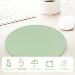 Thumbnail Miếng lót chuột GOOJODOQ hình tròn một mặt nhiều màu chống trượt bền bỉ cho văn phòng 2